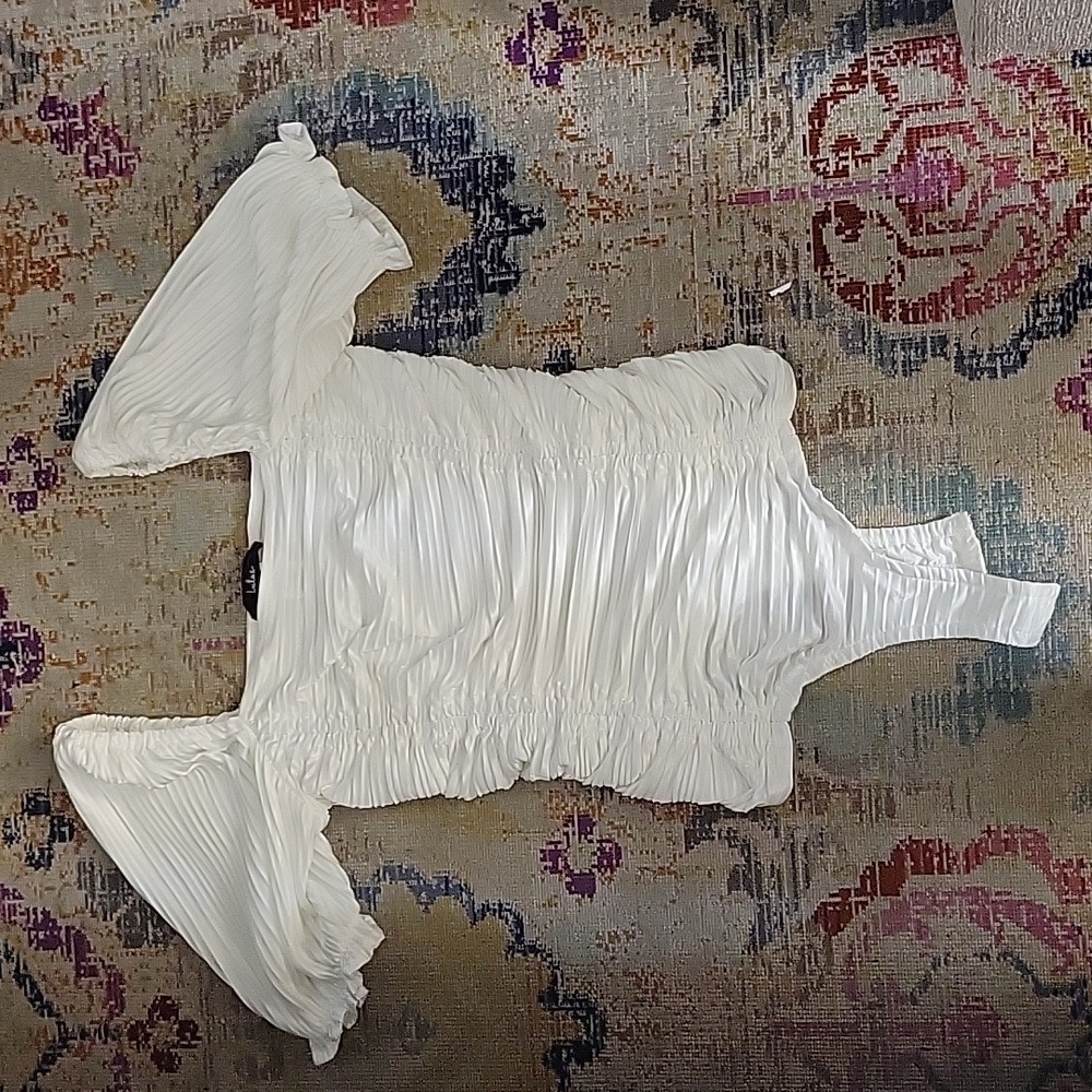 NWT Ruched Bodysuit Top - Picture 7 of 10